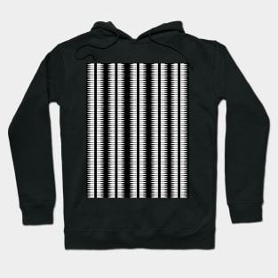 Black and White Arrows Pattern Hoodie